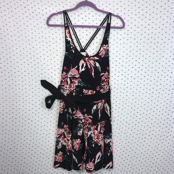 NWT Athleta & Derek Lam Black Floral Nolita Dress - Picture 2 of 6